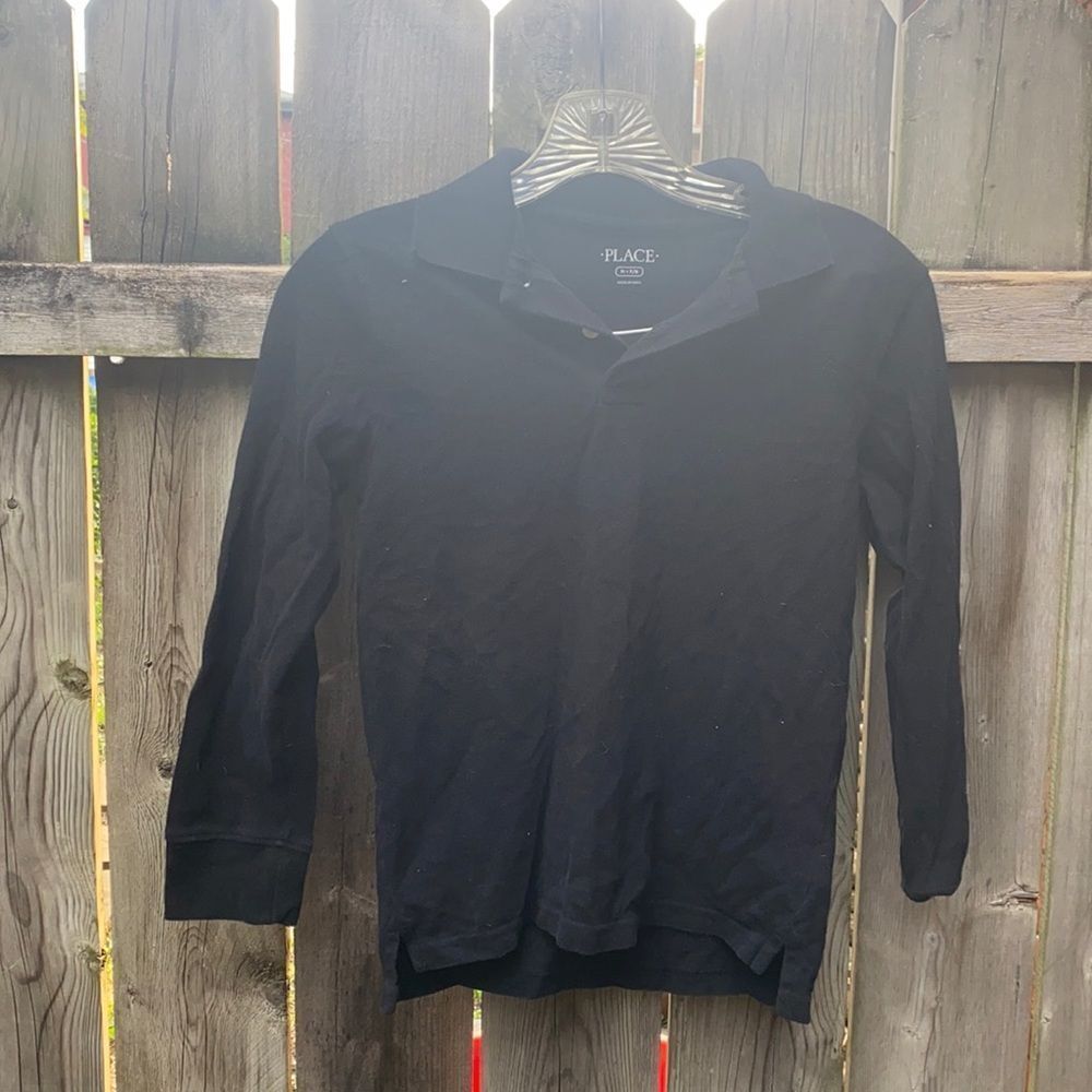 Black polo shirt sz. 7/8